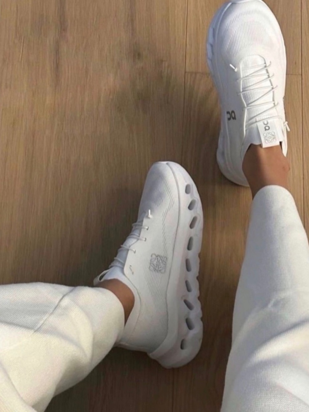 On × Loewe Cloudtilt "All White" sneakers
